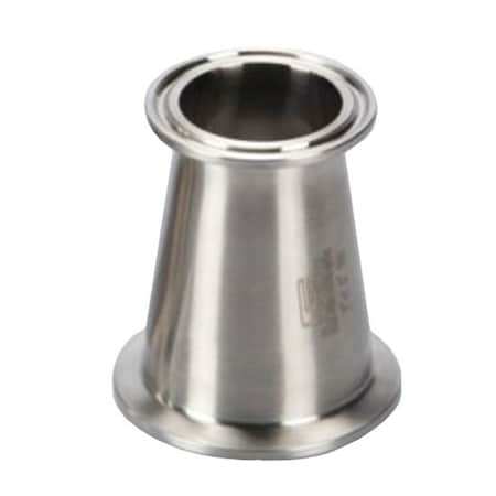 Cole-Parmer Fitting, 316L Stainless Steel, Straight, Concentric Sanitary Clamp Reducer, 1inx3/4in 3070050